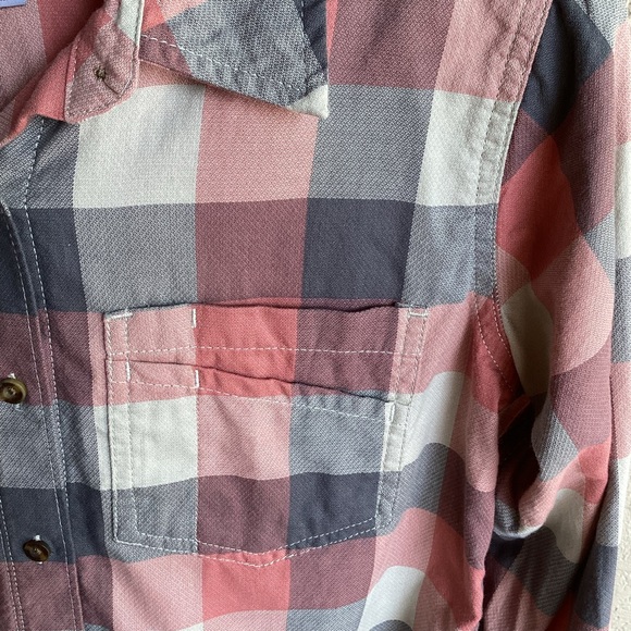 Carhartt Women’s Plaid Button Front, Size S 4/6 - Picture 2 of 4